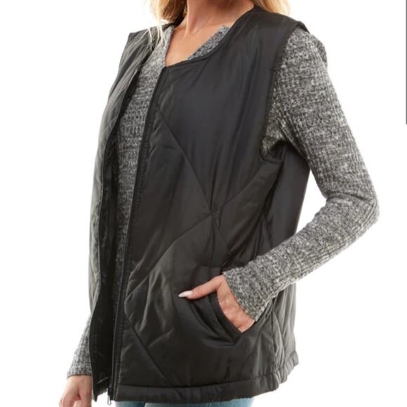Socialite Quilted Puffer Vest Size L/XL - Picture 1 of 5
